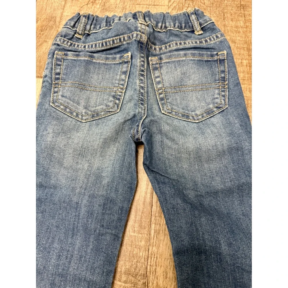 The Childrens Place Boys 3T Bootcut Jeans Medium Wash Adjustable Waist Denim